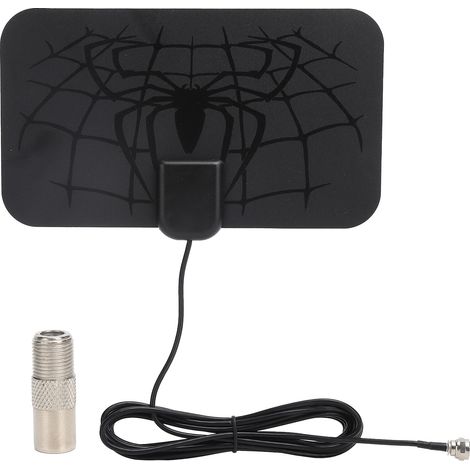 Antenne Numérique HD pour Télévision Intérieure - Réception Optimale VHF/UHF Noir 170‑860Mhz (1/5)