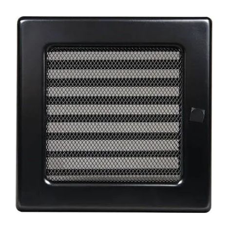 Lüftungsgitter 17x37 schwarz Jalousie