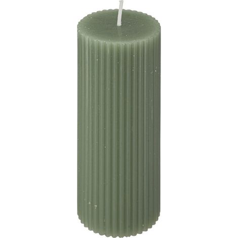 Bougie Déco "Demi" 14cm Vert Céladon (1/2)