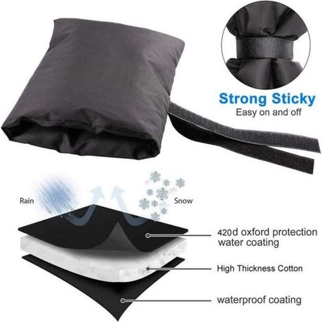 Housse de protection pour robinet - Antigel - Lot de 4 - Imperméable - Isolante - 21x15cm (1/4)