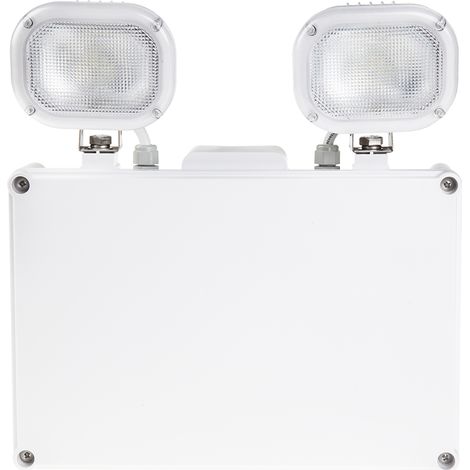 Rs Pro – Éclairage de sécurité à LED IP65 – Luminosité 470 lm – Autonomie 3h – Corps en polycarbonate durable – Tête ajustable ultrabrillante