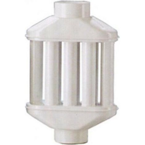 DIFFUSORE 8 CANNE Ø12X 50CM TUBO STUFA BIANCO CLASSIC