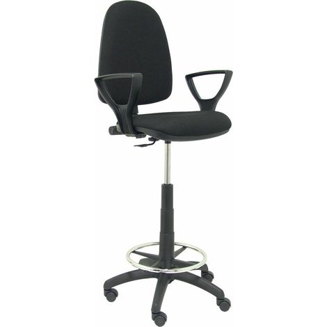 Pc T04CP Sgabello Nero Altezza Regolabile Comfort Ufficio (1/4)