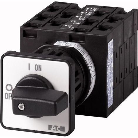 Inverseur Contacts: 10 32A 1-2 90° à accrochage encastré fixation arrière 000068957 EATON T3-5-8369/Z