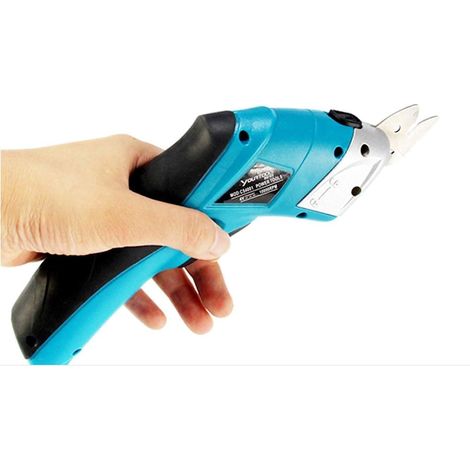 Rechargeable 220V portable electric scissors for leather, fabric, crafts, sewing, cardboard, scrapbooking (battery and 2 cutting blades included) (1/5)