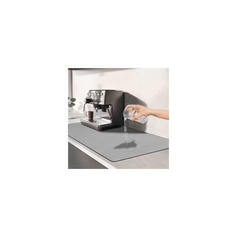 Abtropfmatte, 60 x 30 cm, Kieselgur, schnell absorbierend, rutschfest, Küche, Bar (1/5)