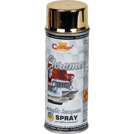 Vernice spray super cromata color oro con effetto cromato 13012 agtech 400 ml