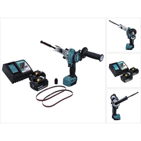 Makita DBS 180 RG lima a nastro a batteria 18 V 9 x 533 mm senza spazzole + 2x batteria ricaricabile 6,0 Ah + caricatore