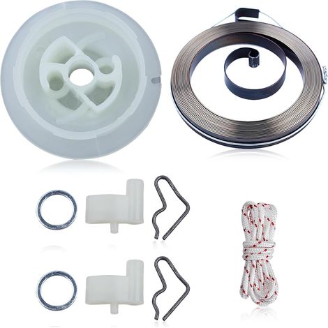 Kit de lanceur à rappel avec poulie, ressort, corde et cliquet pour débroussailleuse Stihl FC55 FS55 FS45 FS46 FS38 HL45 (1/5)