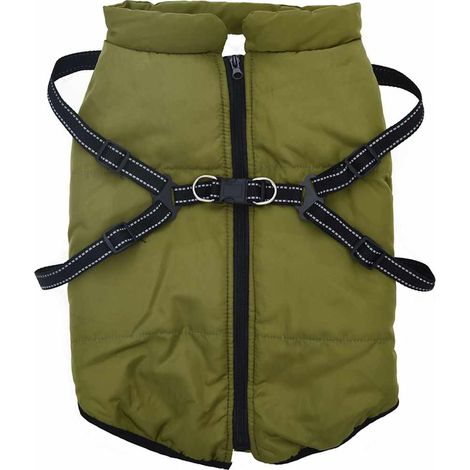 Manteau pour chiens avec harnais imperméable réfléchissant L68 CFW39225 (1/5)