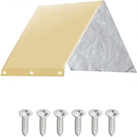 Lona para techo，226 x 132 cm，Tejido Oxford impermeable con revestimiento plateado，Adecuado para bancos colgantes，cubiertas de patio (1/5)
