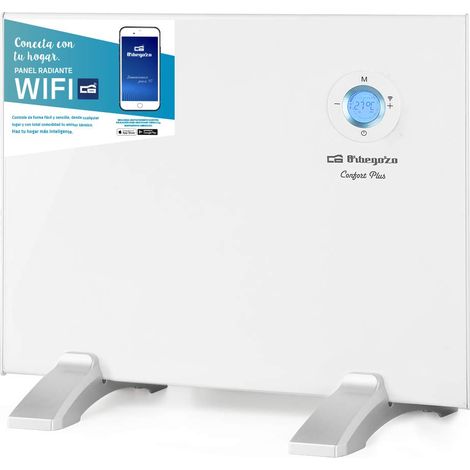 ORBEGOZO REW Pannello radiante Wi-Fi, 500 W, Display Digitale LCD, programmabile, connessione Wireless Tramite App, Bianco (1/4)