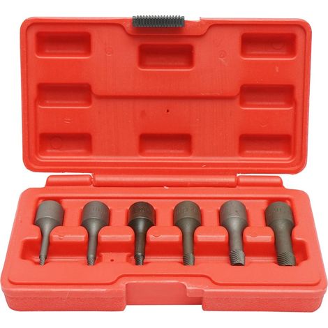 Set estrattore per viti rotte o danneggiate, 3/8, 6 pezzi, Breckner Germany. (1/5)