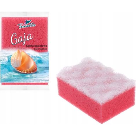 Rechteckiger Massage-Badeschwamm GAJA Travella, Farbmix, 1 Stück (1/2)