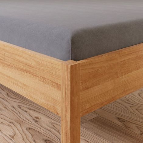 Lenzuolo con angoli Dreamy Premium Jersey - Grigio Chic - 90x200cm (1/3)