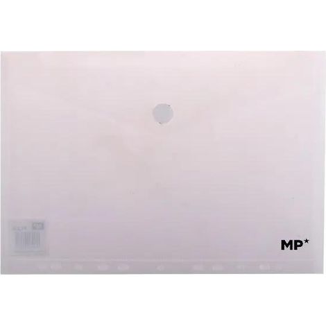 Carpeta tipo sobre A4, PP, con cierre de velcro.