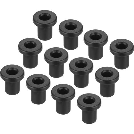 50Pcs Passe Fils en Caoutchouc en Forme de T Diamètre de Montage 5mm, ID 3mm, Hauteur 8.5mm Noir Protection d'Étanchéité Passe-Câbles Flexibles pour Tuyau de Câble (1/5)