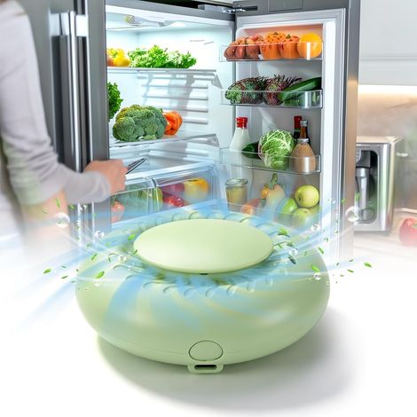 Désodorisant purificateur - Réfrigérateur - Rechargeable - Vert (1/5)