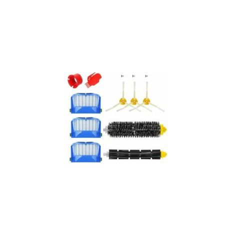 Kit d'accessoires pour iRobot Roomba série 600 (modèles 671, 692, 694, 697, 698, 650, 651, 660 et 690) : pièces de rechange pour brosse rotative et filtre. (1/5)