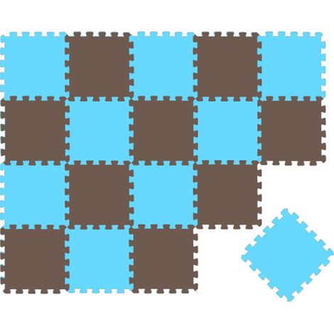 18 Piezas Alfombra Puzzle para Bebés y Niños - 30x30 Suelo Goma EVA Tapete Juego (1/5)