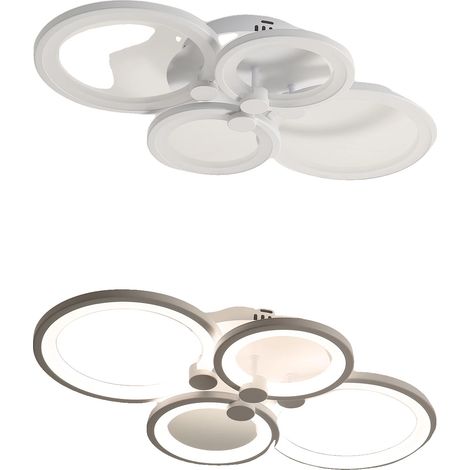 Lámpara de techo LED, brillo regulable, color blanco. (1/2)
