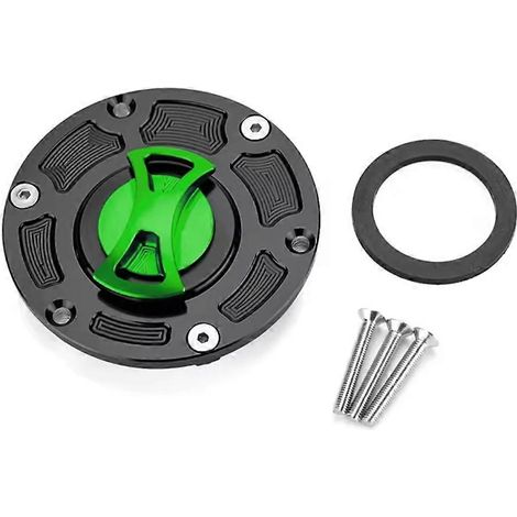 Motorrad-Tankdeckel für Kawasaki Ninja 250, 300, EX250, EX300, ER250, ER300, Z250, Z300, Öldeckel-Zubehör, Schwarz & Grün (1/5)