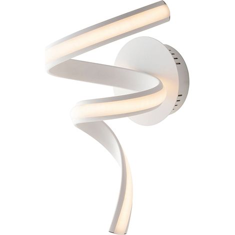 "Applique LED MYSTRAL in alluminio bianco e silicone 15W 4000K (Luce naturale)" (1/2)