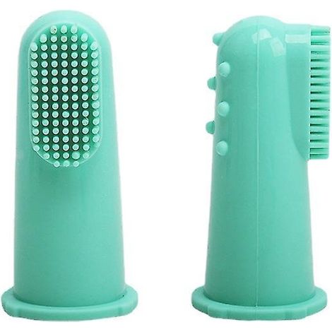 lot De 8 Brosses Dents Pour Chiens, Brosse Dents Verte En Silicone 360 Pour Le Nettoyage Des Dents, Soins Dentaires, Brosse Dents Pour Chiots, (1/5)