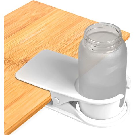 Clipbarer Getränkehalter für Schreibtisch, Tasse oder Flasche – universelles Design für Zuhause und Büro. (1/5)