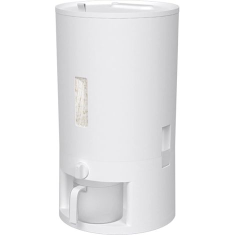 Récipient distributeur de riz de 20 l - Boîte de rangement hermetique pour haricots de céréales - 10 kg - Seau à riz domestique avec verre doseur - Gardez-le frais (1/5)