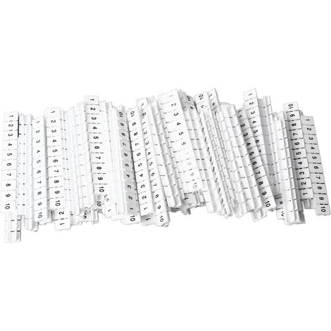Blocs de bande de marquage de Terminal, 100 pièces, étiquettes de marquage, barre de marquage en Nylon résistant à la chaleur (1/5)