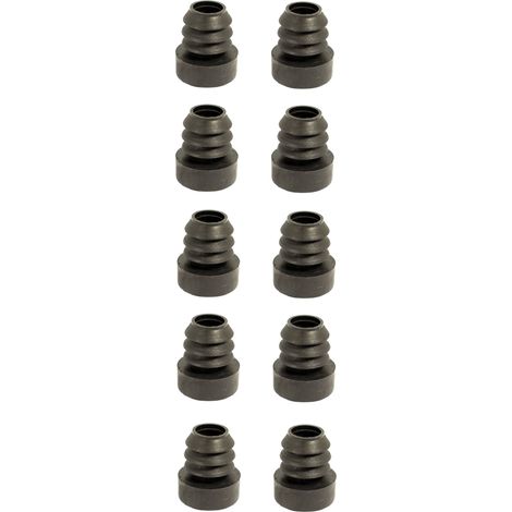 cyclingcolors 10x inserto tappo a lamelle plastica rotondo tappo estremità tubo piedini gambe per mobili (25mm) (1/2)
