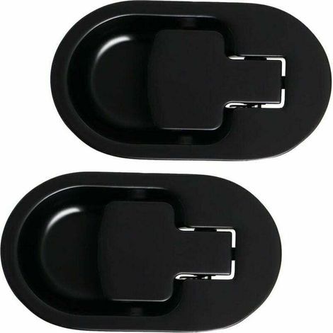 Levier de Fauteuil et Canapé Inclinable Relax, Manche en Métal D'aluminium Solide Noir sans Cable (2 Pièces),dolaso