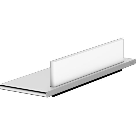 Keuco Edition 400 Duschablage mit integriertem Glasabzieher, Silber eloxiert/Weiß, 11559170000