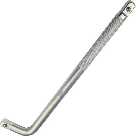 Bras poignée de force en L pour douilles 1/2 - 300 mm, Acier Cr‑V, couleur argent (1/4)