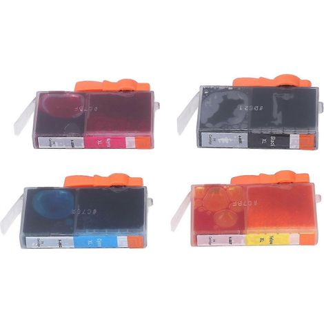 Cartouches d'encre compatibles, pack de recharge, remplacement pour imprimante Deskjet Ink Advantage 4615 55 (noir, cyan, jaune, jaune).