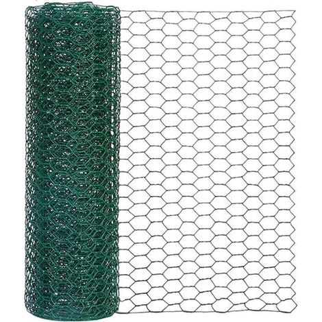 Gartennetz, 0,3 m x 1 m Metall-Tiernetz, Hühnerstallnetz, PVC-beschichteter Geflügelzaun (1/4)