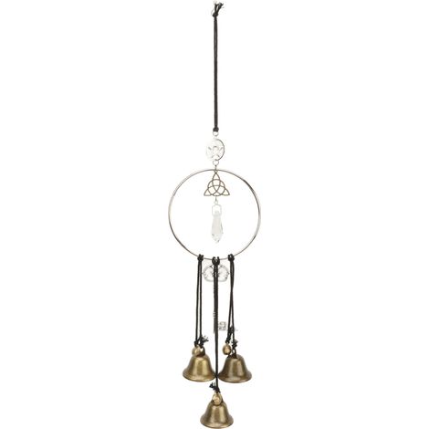 Clochette Sorcière Antique en Métal pour Porte ou Mur, Décoration Ésotérique Chambre Vent Chimes (1/5)