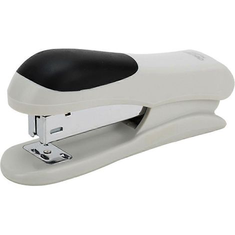 Agrafeuse de bureau (1 pièce) - Machine à relier les documents - Fournitures de bureau-12.4X5.2X3.4cm-White (1/2)