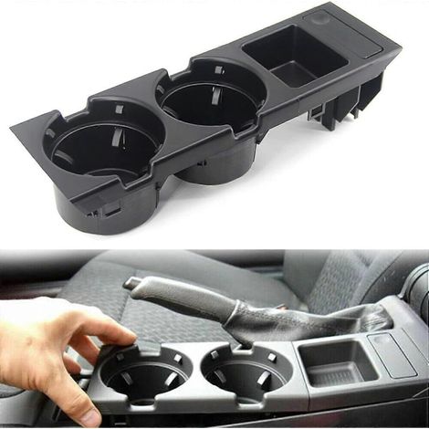 Porte-gobelet pour console centrale. Porte-gobelet double pour E46 avec fixation sécurisée et conception facile d'accès. (1/2)