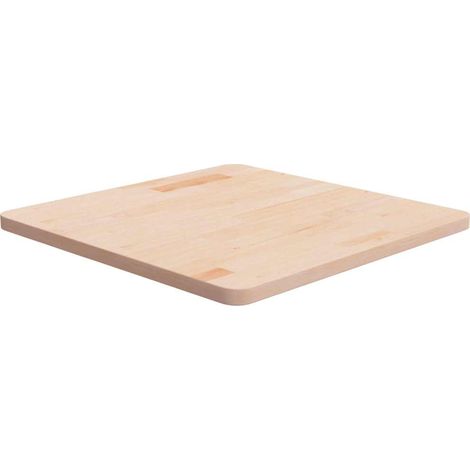 vidaXL Dessus de table carré 60x60x2,5 cm Bois chêne massif non traité (1/4)