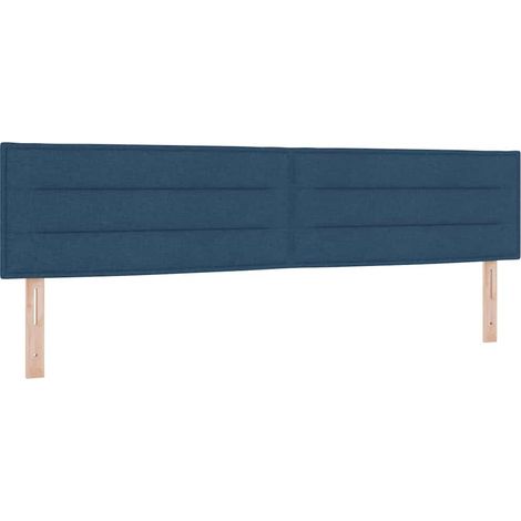 Tête de lit Bleu 200 cm tissu (1/5)