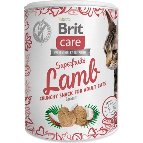 Brit Care Cat Snack Superfruits Agnello 100g