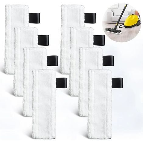 16 paños y fundas de microfibra lavables de repuesto compatibles con las limpiadoras a vapor Kärcher EasyFix SC1/SC2/SC3/SC4/SC5 (1/5)
