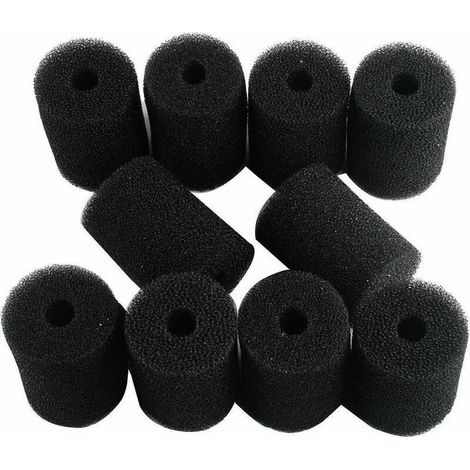 Pack de 10 brosses en mousse de queue pour robot de piscine Polaris 180/280/360/380/480/3900 – Matériau mousse de filtration – Diamètre 4.4 cm (1/4)