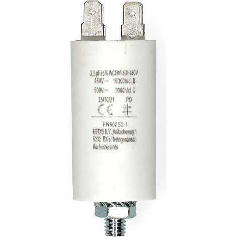 Nedis Multipack Kondensator / 3.5 uF / 450 V / Faston / 10 Stück - 10 Stück