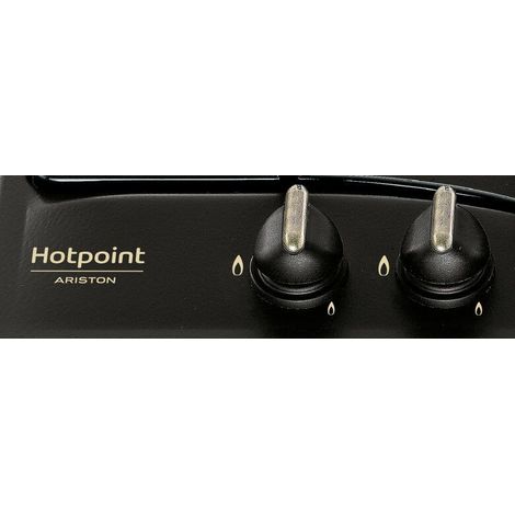 Hotpoint Ariston – Plaque de cuisson encastrable 59 cm gaz 4 feux – Acier émaillé – Commande avant – Puissance 8850 W – Couleur anthracite