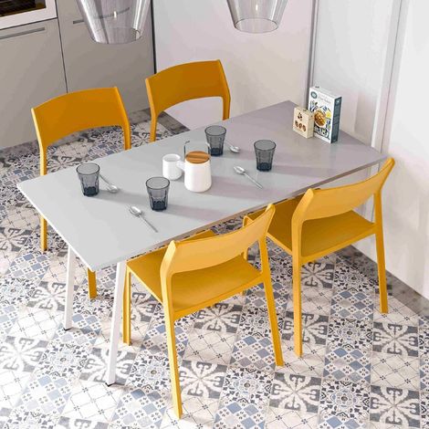 Mesa Abatible Sobreponer Martina Negro  - MARTINA - Estructura para mesa auxiliar abatible sobrepuesta