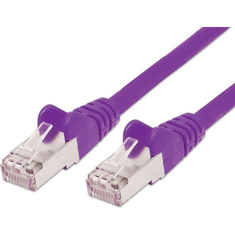 Intellinet Cavo di rete Patch in rame Cat. 6 Viola SFTP LSZH 1m (1/4)
