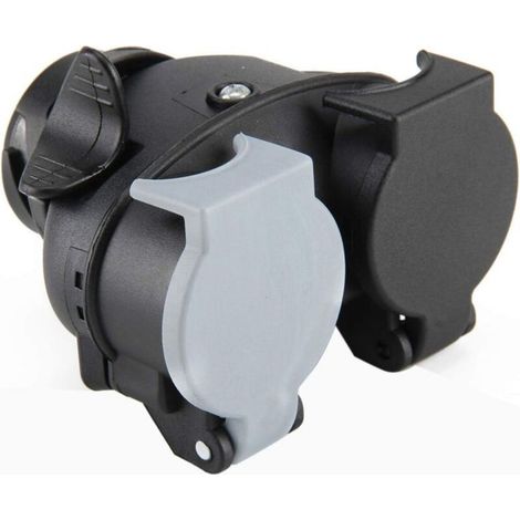 Adaptateur de remorquage 13 broches à 7 broches 13 à 7 broches adaptateur de remorque prise remorque caravane électrique étanche 12V N & S Type adaptateur d'extension prise (1/5)